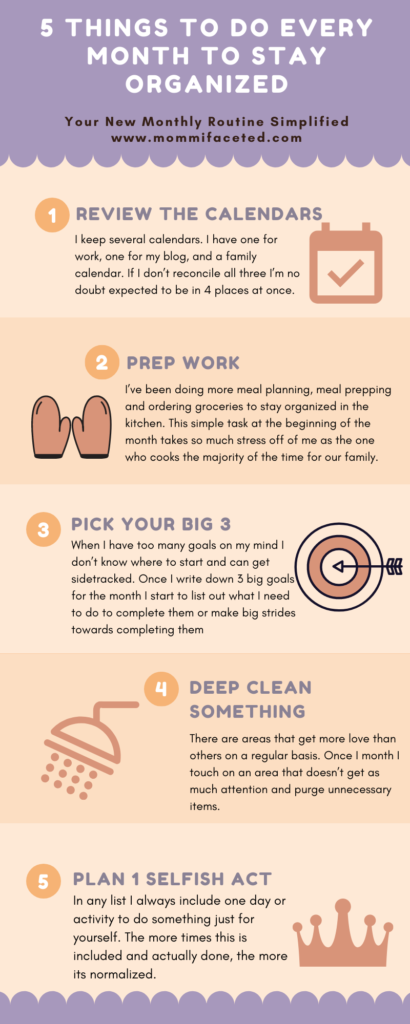 staying organized infographic
